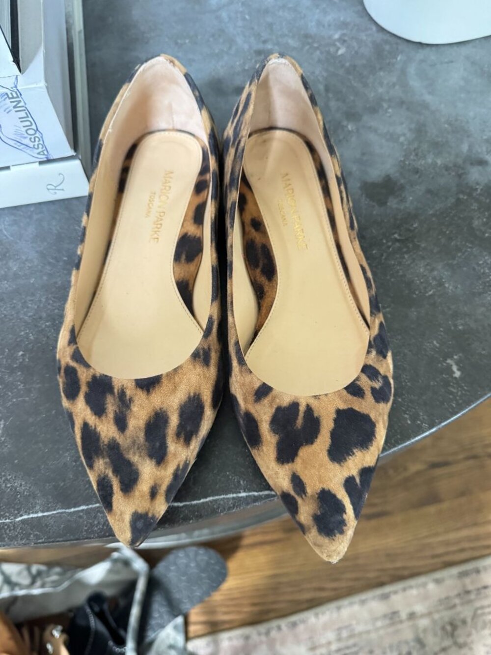 Marion Parke Toscana Women's Brown Leopard Must Have Flats Size 36.5